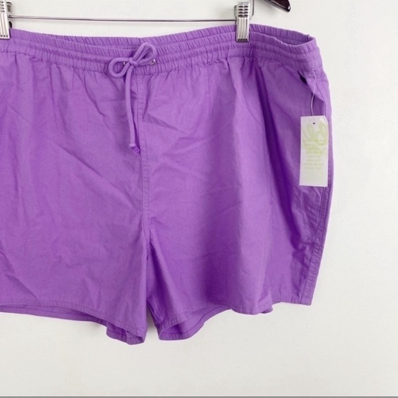 BP Purple Drawstring Stretch Lightweight Shorts Size XXL NEW Nordstrom - Picture 2 of 5